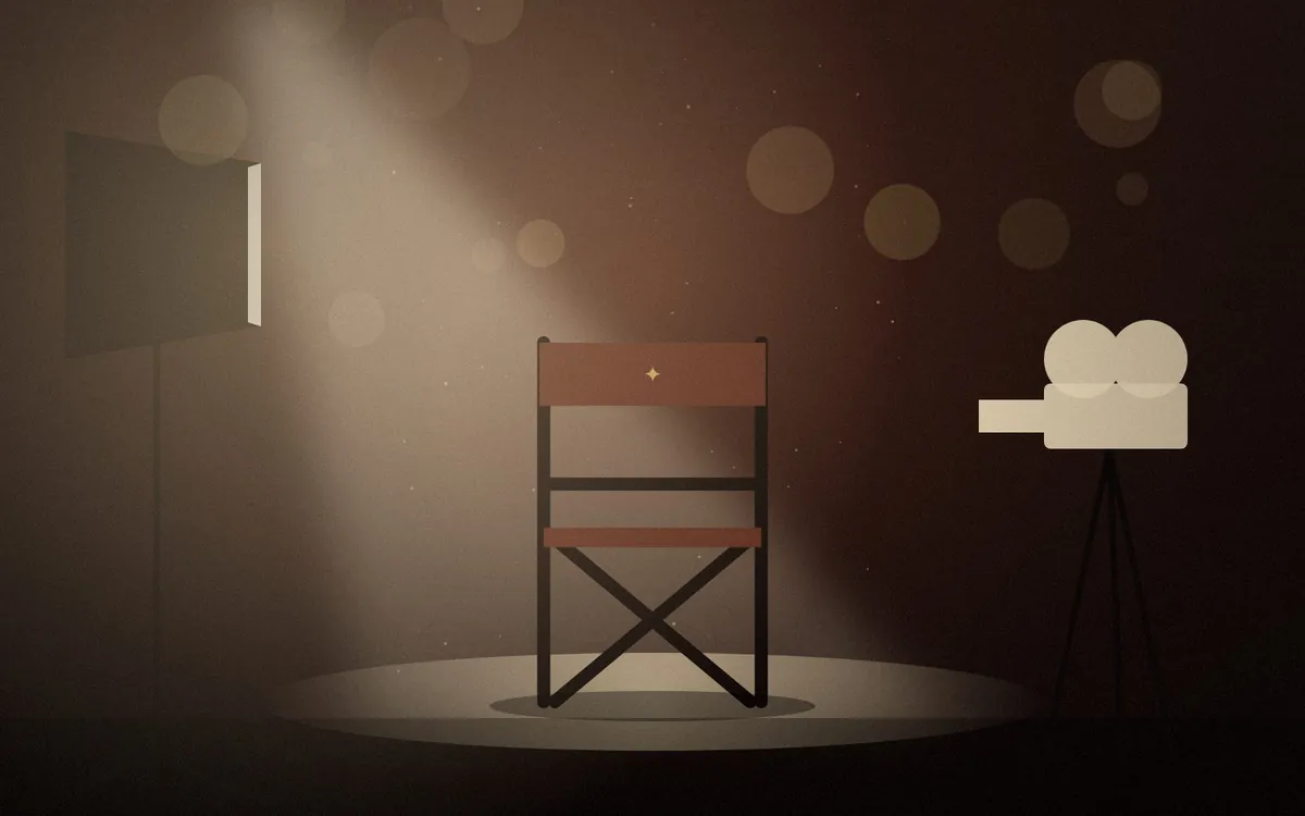 Video still: creator in a studio with warm key light