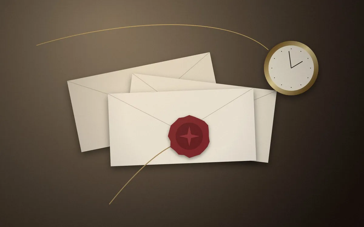 Family keepsakes and letters in warm light